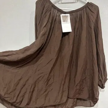 새상품 ZARA 자라 오프숄더 시어 블라우스 M 벌룬 슬리브