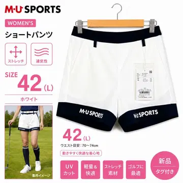 새상품 M U SPORTS 숏팬츠 42(L) 화이트 골프