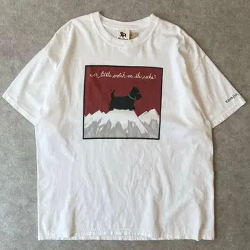 90s Hatley 스코티시 테리어 개 아트 T셔츠 빈티지