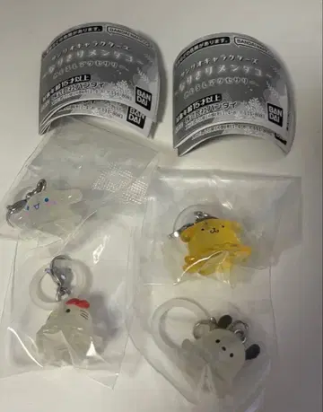 산리오 캐릭터즈 변신 문어 메지루시 액세서리 4개 세트