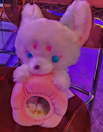 쵸콘과 여우 봉제 인형 시계 2 사탕 새상품