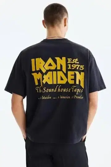 IRON MAIDEN 오버사이즈 티셔츠 M 블랙 XL 사이즈