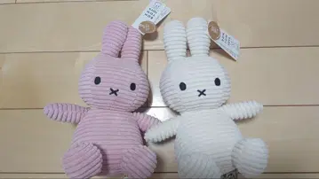 본토이즈 미피 핑크 화이트 코듀로이 2가지 색상 세트 miffy