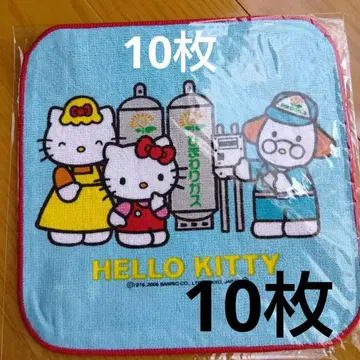 헬로키티 타월 손수건 10개 세트