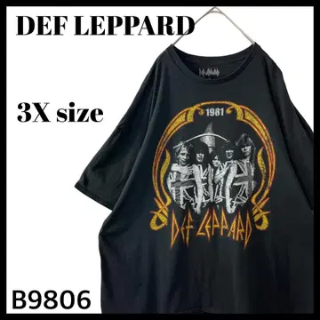 [초 BIG] DEF LEPPARD 디플레파드 월드 투어 T셔츠 3X