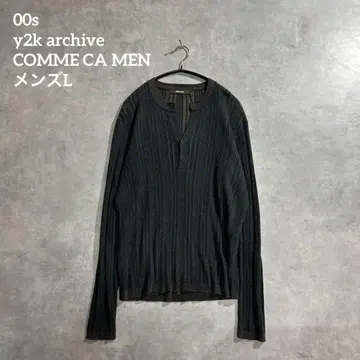 y2archive 00s COMME CA MEN 헨리넥 리브 니트 L