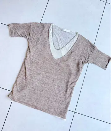 FABIANA FILIPPI 파비아나 반팔 니트 베이지 린넨 40