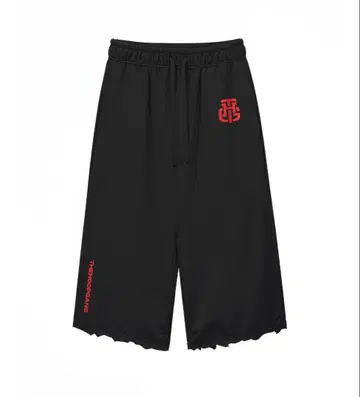THEHOOPGANG 스웨트 팬츠 블랙 남성용