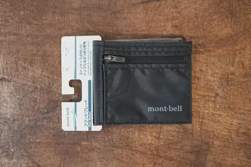 몽벨 mont-bell 플랫 월렛 2단 접이식 지갑 블랙