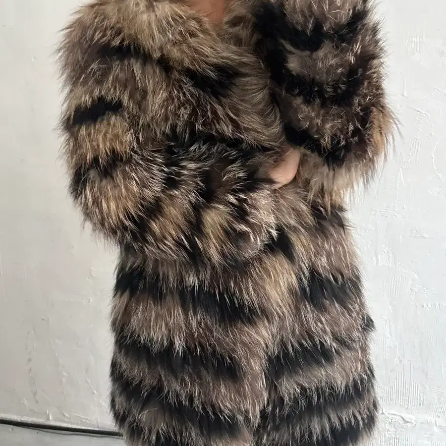 Isabel Marant 이자벨마랑 폭스 퍼 후드 코트