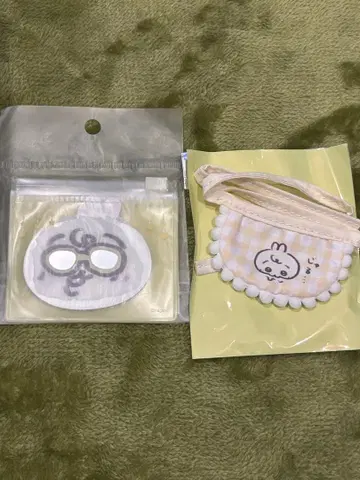 치이카와 baby 토끼 거울 턱받이