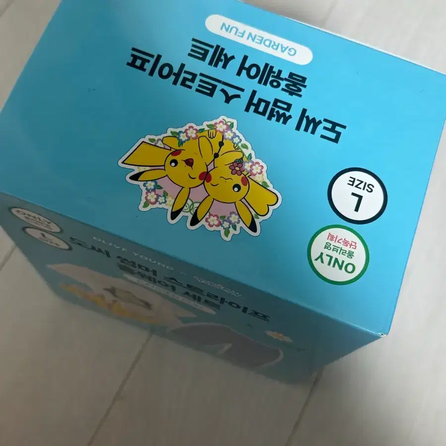 가든펀 피카츄 도씨 썸머 스트라이프 홈웨어 세트 L사이즈