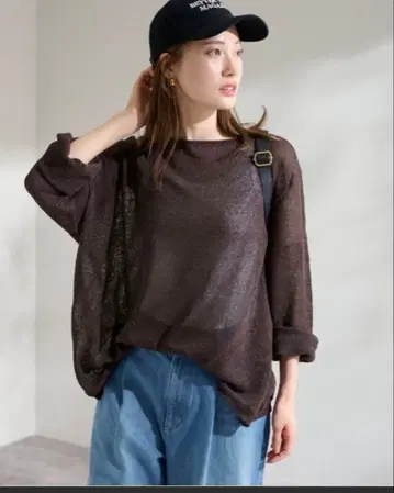 프레임워크 워셔블 뉴앙스 와이드 풀오버