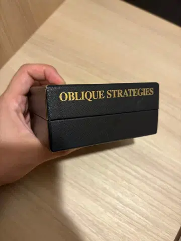 Oblique strategies 브라이언 이노