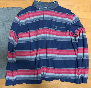 Lacoste 긴팔 피케 셔츠 3L-W 보더 무늬
