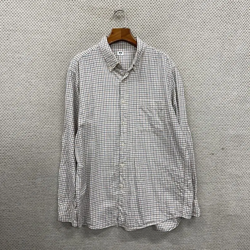 유니클로 체크 셔츠 XL D09361