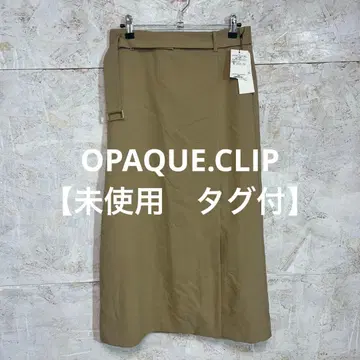 [ 2425번 ] OPAQUE.CLIP 롱 스커트 베이지 미사용