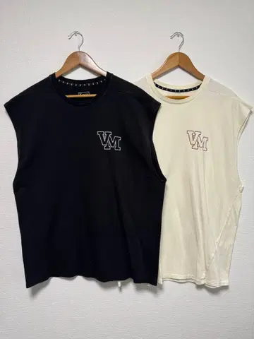 [ 새상품급 ] VEATM 슬리브리스 T셔츠 2장 세트 XL
