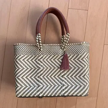 woven 바스켓백