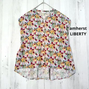 새상품급 amherst 아뮤허스트 리버티 프렌치 슬리브 백 개더