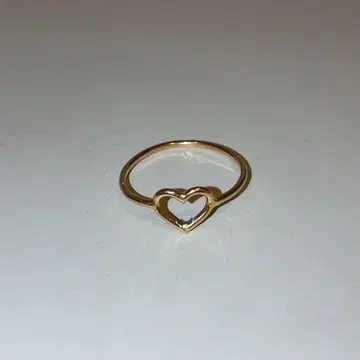 하트 모티브 골드 컬러 반지 9금 K9 반지 액세서리