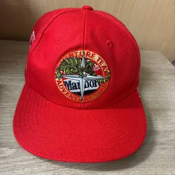 90s 말보로 어드벤처 팀 캡 리자드 자수
