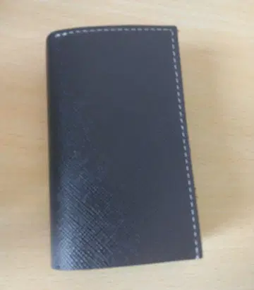 미사용 남성용 3단 폴더형 지갑 네이비 사피아노