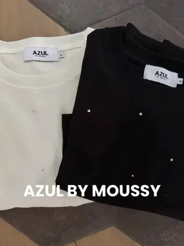 AZUL BY MOUSSY 큐빅 크롭 T셔츠 2장 세트