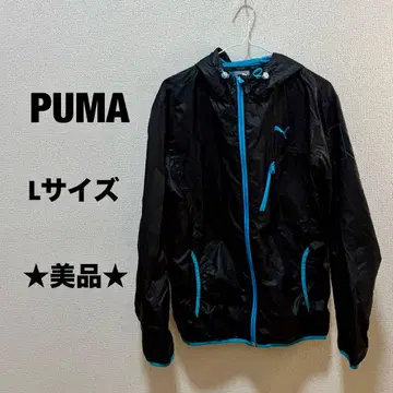새상품급 PUMA 푸마 나일론 자켓 블랙 블루 L 사이즈