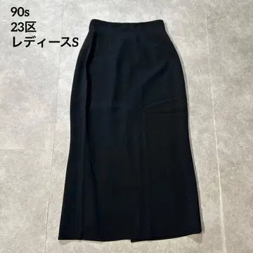 90s 23구 롱 스커트 블랙 포멀 S 블랙 skirt