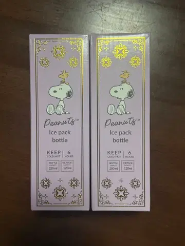 Peanuts 아이스 팩 보틀 2개 세트