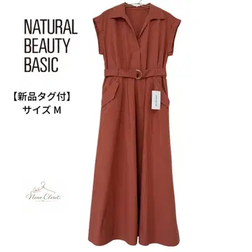 [ 택 포함 새상품 ] NATURAL BEAUTY BASIC 셔츠 원피스 M