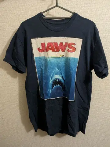 JAWS 영화 티셔츠 네이비