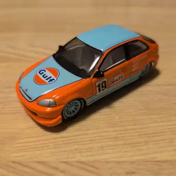조니 라이트닝 1/64 혼다 시빅 EK9 Gulf 컬러