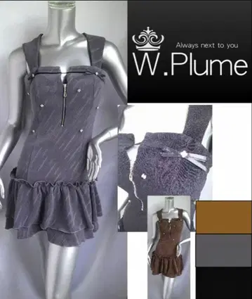 W.Plume 이단 프릴 니트 원피스 M
