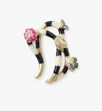 ANNA SUI 이어커프 에덴의 동산 뱀 꽃 안나수이 미사용