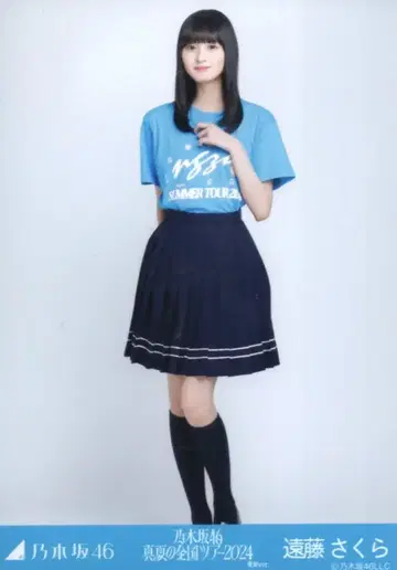 Nogizaka46 회장 한정 랜덤 브로마이드 엔도 사쿠라 한여름 전국 투어 2024 T셔츠 아이치 ver. 히키