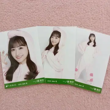 노기자카46 브로마이드 이치노세 미쿠 후쿠이현ver. 코디 공룡 3종 컴프 새상품급