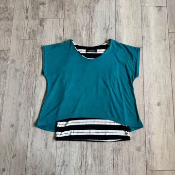 CECIL McBEE 레이어드 스타일 반팔 티셔츠