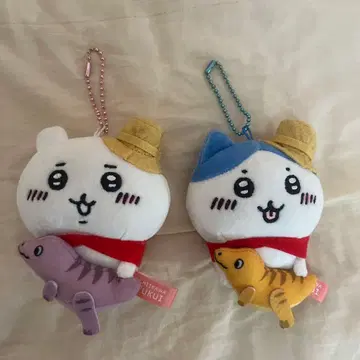 치이카와 (먼작귀) 하치와레 봉제 인형 키체인 이시카와현 한정판 마스코트 세트