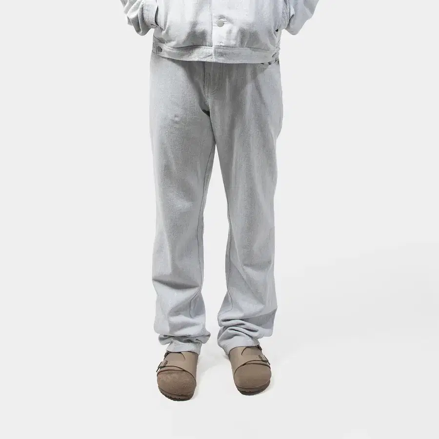 파프 8.0 denim pants right 라이트 그레이