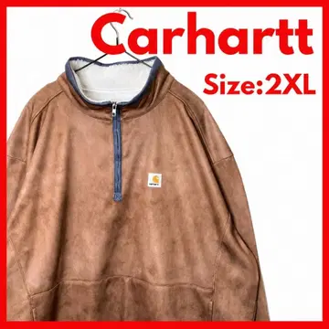 [새상품급] 구제 의류 칼하트 여성용 하프 지퍼 스웨트 셔츠 2XL