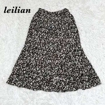 [새상품급] Leilian 롱 머메이드 스커트 7 브라운 베이지