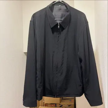MUJI LABO/트리아세테이트 혼방 집업 블루종