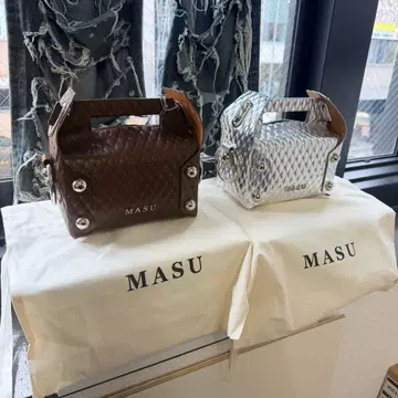 명작 MASU 케이크 백 가죽 cake bag