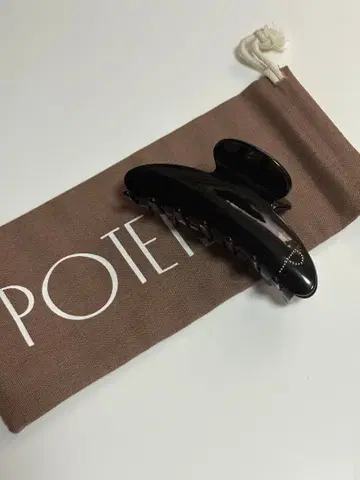 POTETE 포테테 N 헤어 클립 신상 블랙 복조리 포함