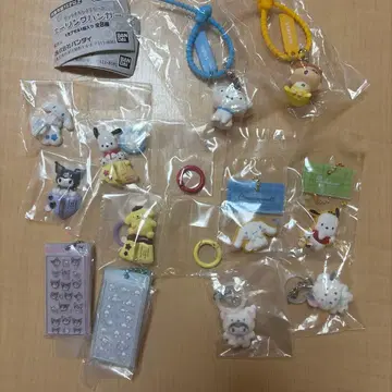 산리오 가챠 짱구는 못말려(크레용 신짱) 리본 참 마스코트 묶음 판매