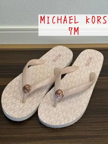 [여성용] MICHAEL KORS 샌들 7M 핑크 베이지