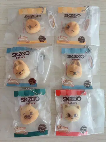 SKZOO 베이커리 가챠가챠 6종 세트 (개수 캐릭터 선택 가능)