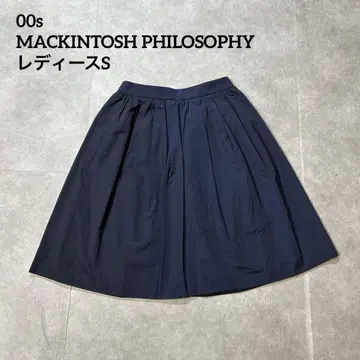 MACKINTOSH PHILOSOPHY 턱 스커트 일본제 네이비